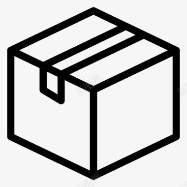 矢量盒子素材盒子送货包裹图标图标