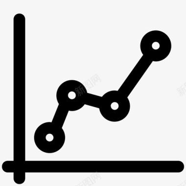 卡通展示图表图表数据报告增长图图标图标
