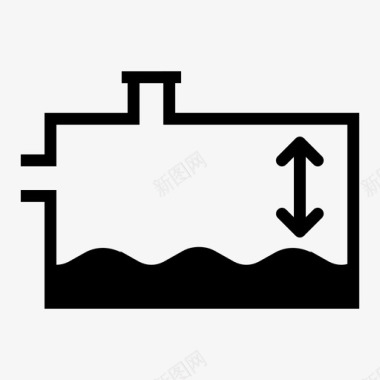 低风险冷却液液位低电池液体图标图标