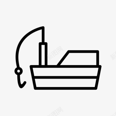 渔船划船船图标图标