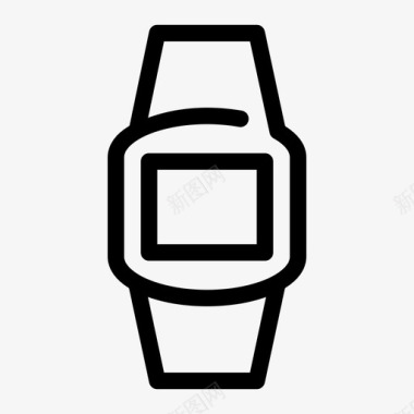 智能手表时钟时尚图标图标