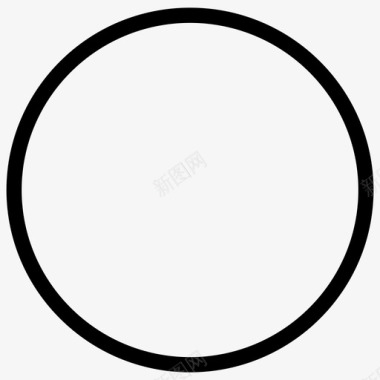 圆圆形状形状线图标图标
