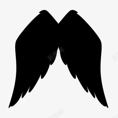 翅膀天使的翅膀鸟的翅膀图标图标