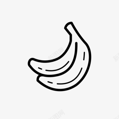 食物和饮料香蕉食物水果图标图标