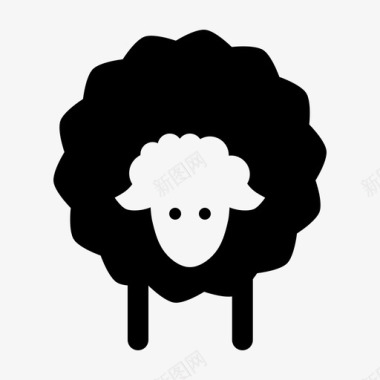 绵羊农场羊羔图标图标