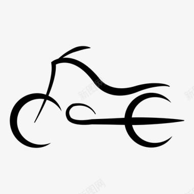 铁艺摩托车摩托车自行车发动机图标图标