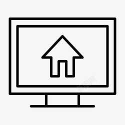 桌面菜单房屋显示器电脑桌面图标高清图片