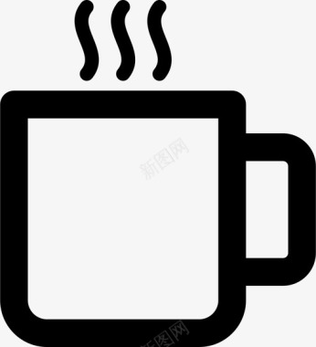 咖啡杯子玻璃杯图标图标