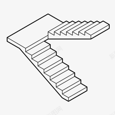 上升icon楼梯间上升楼梯图标图标