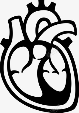 心脏健康人体图标图标