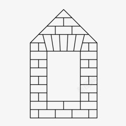 过梁砖过梁建筑砌砖图标高清图片