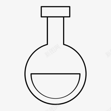 四季面馆佛罗伦萨烧瓶化学实验室图标图标