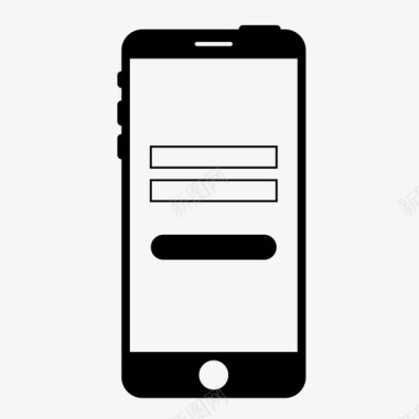 移动登录应用程序iphone图标图标