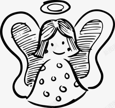 庆典天使庆祝圣诞节图标图标