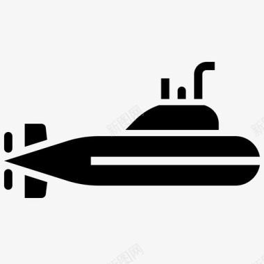 潜艇深海潜水器海军图标图标