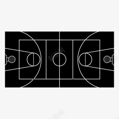 篮球场比赛运动图标图标
