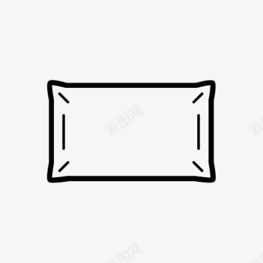 薄荷叶子枕头床垫子图标图标