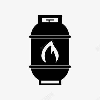 丙烷罐气瓶家用图标图标