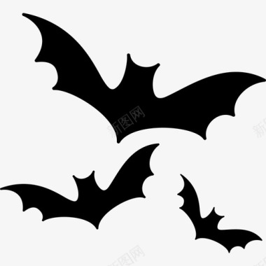 万圣节蝙蝠动物恐怖之夜图标图标