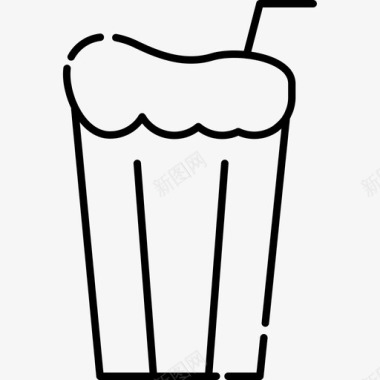 冷饮冰咖啡配料图标图标