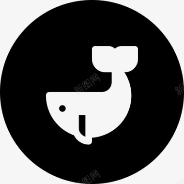 鲸鱼动物食物图标图标