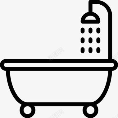 淋浴浴室卫浴图标图标