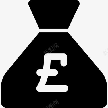 英镑钱袋商业金钱和财政图标图标