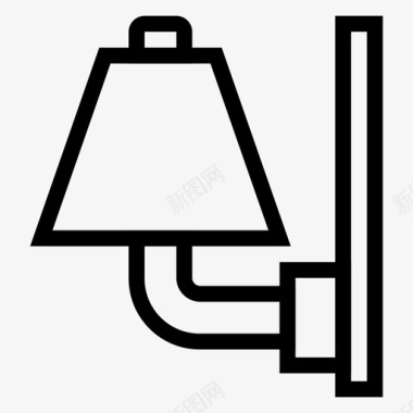 壁灯灯泡电图标图标