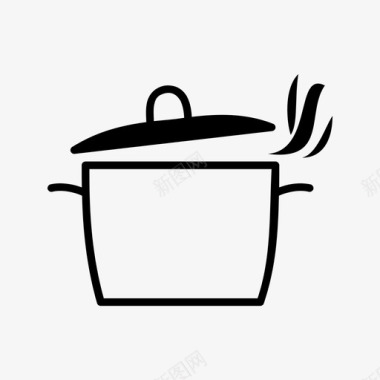 烹饪锅厨师火锅图标图标