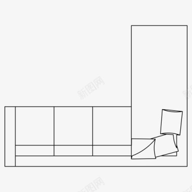 宽敞的客厅沙发家具房子图标图标