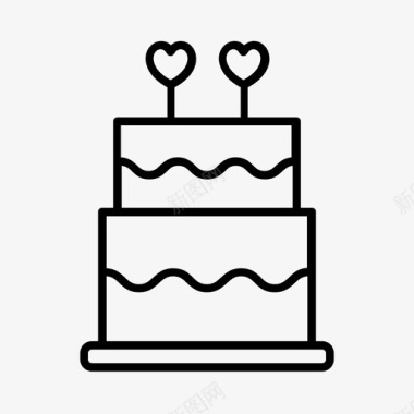 结婚蛋糕爱情婚姻图标图标