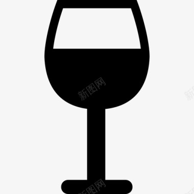 玻璃酒酒杯子图标图标