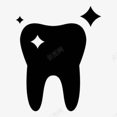 牙齿美白美容牙医图标图标