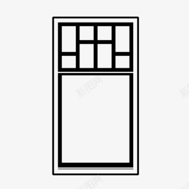 玻璃窗设计窗口框架玻璃窗图标图标