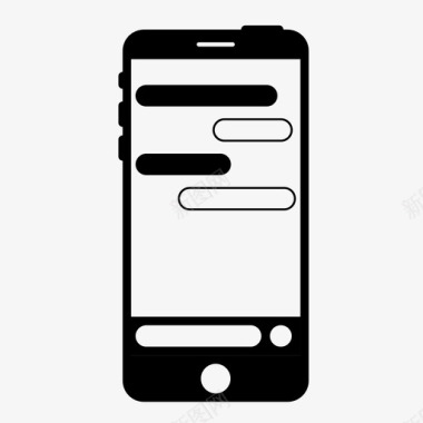 移动聊天应用程序机器人程序iphone图标图标