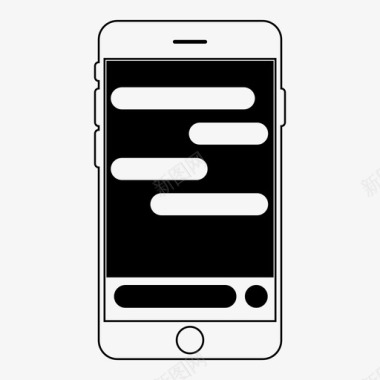 移动聊天应用程序机器人程序iphone图标图标