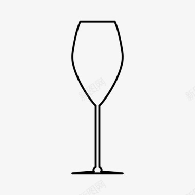 酒杯白葡萄酒图标图标