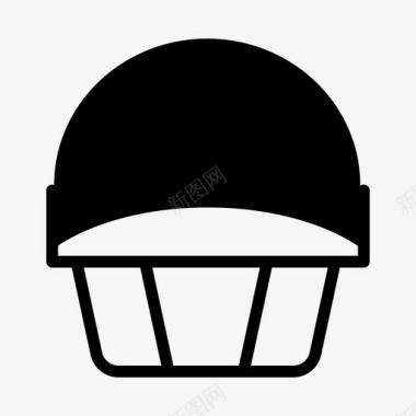 足球头盔美式足球防护装备图标图标