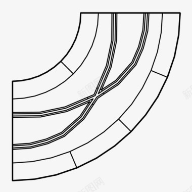 公路弯道赛道ninco赛车图标图标