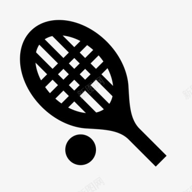 网球拍运动网球比赛图标图标