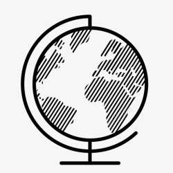 地球国际地球国际地图图标高清图片