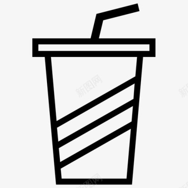 冷饮软饮料冷饮快餐图标图标