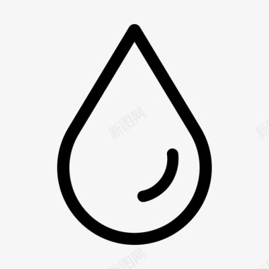 UI水滴雨滴基本ui图标图标