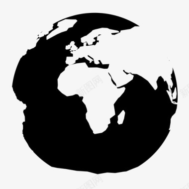 地球卫星非洲地球地图图标图标