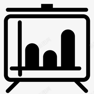 演示分析图表投影图标图标