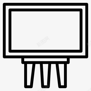 黑板教室白色图标图标