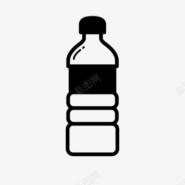 饮料瓶油瓶水图标图标