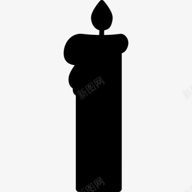 万圣节蜡烛恐怖之夜图标图标