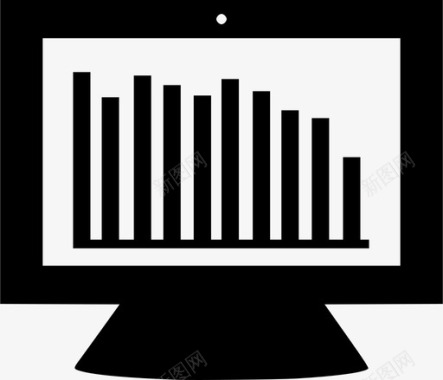 科技显示监视器显示器图形图标图标