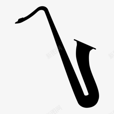 萨克斯管乐器爵士乐图标图标